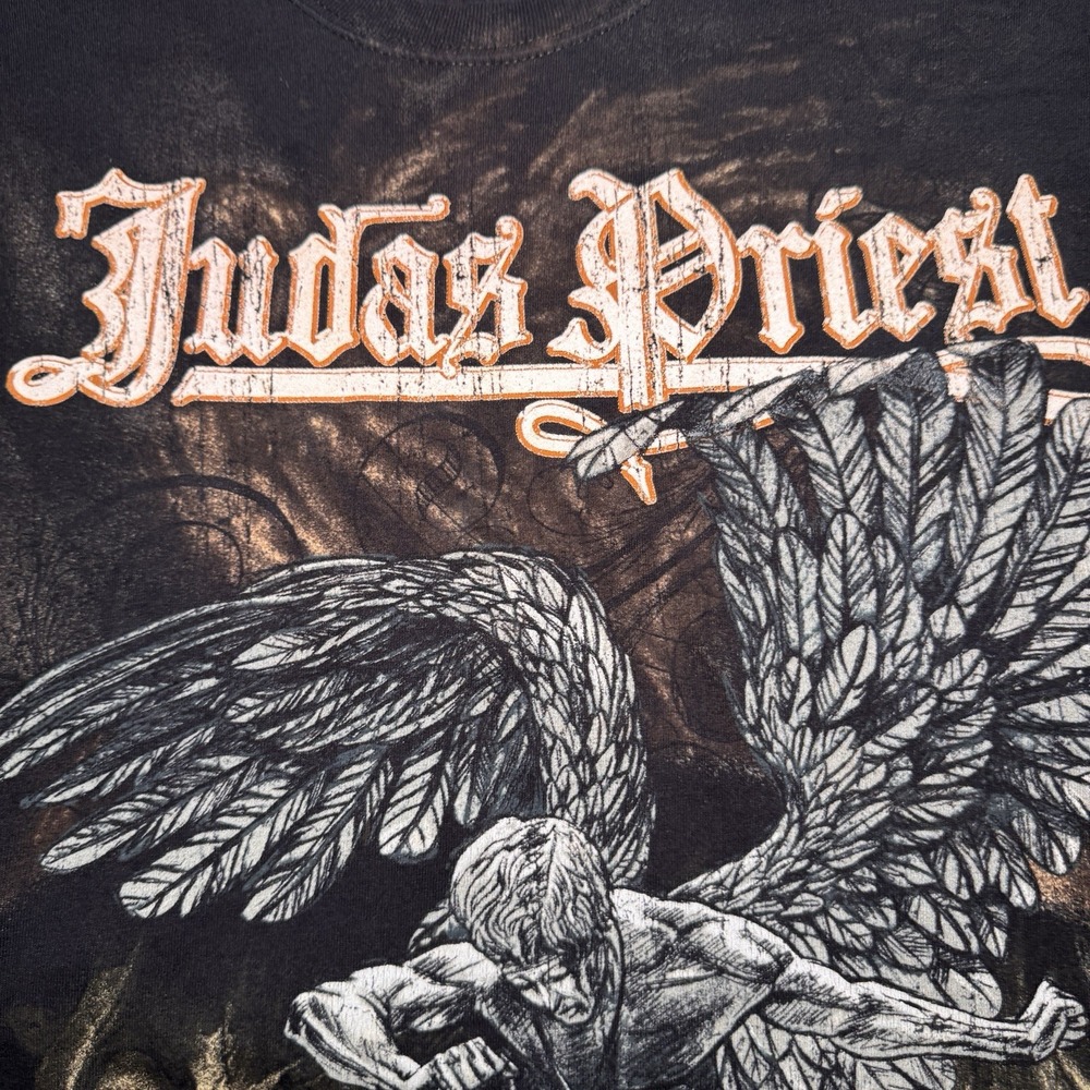 Judas Priest Sad Wings of Destiny Graphic T Shirt Size XL L Hanes Tag Metal Rock - Picture 8 of 16